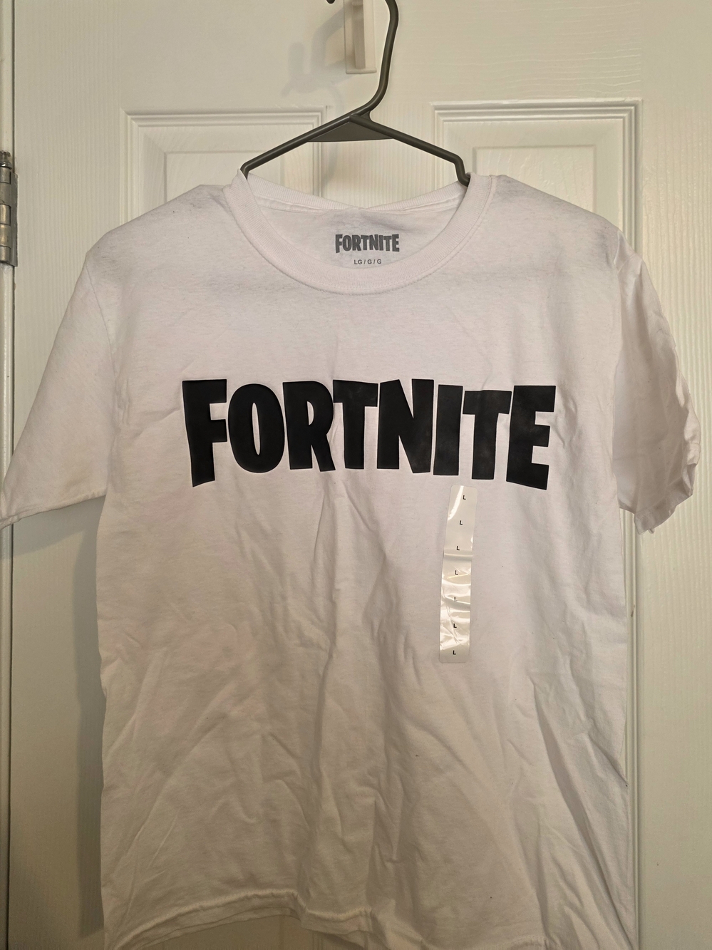 Boy's White Fortnite T-Shirt